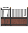12 Foot Nobleman Stall Front with V-Door and Feed Opening